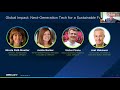 Global Impact: Next-Gen Tech for a Sustainable Future