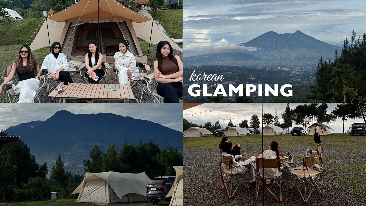 glamping ala korean di puncak || bbq , snack & chill 