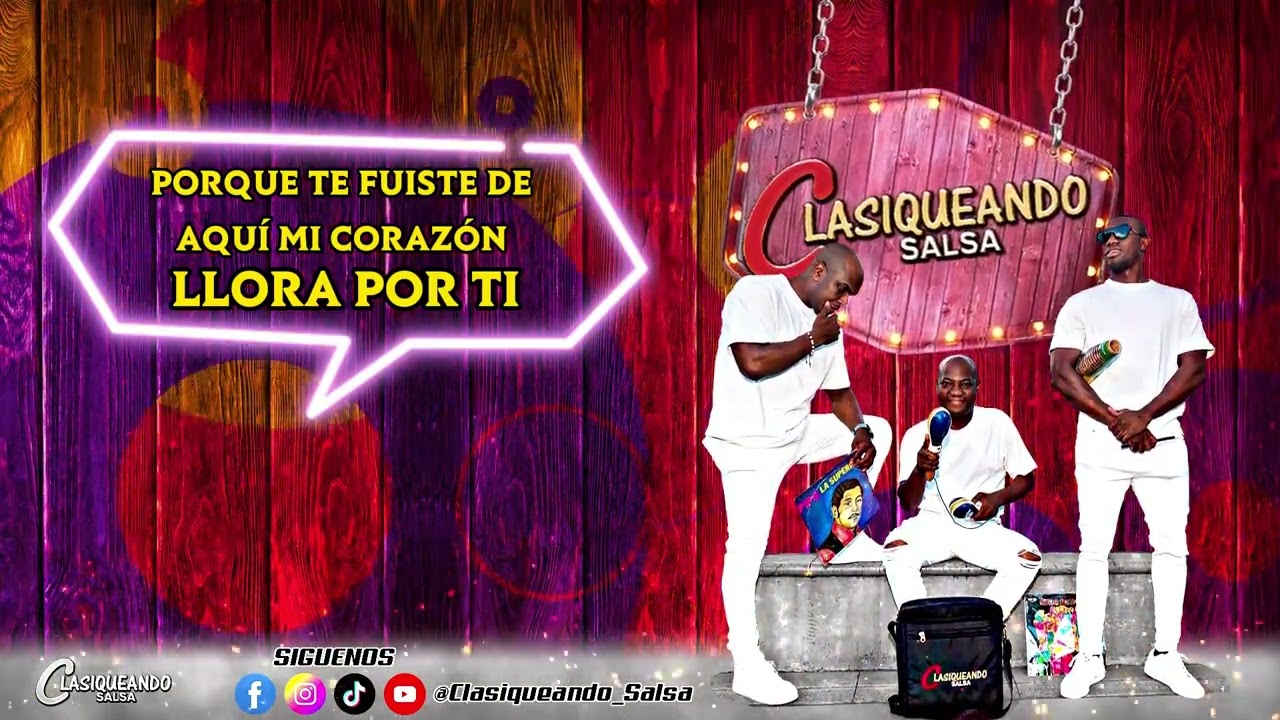 Mi Corazón - Orquesta Kharas  |Video Liryc Letra |Clasiqueando Salsa|HQ
