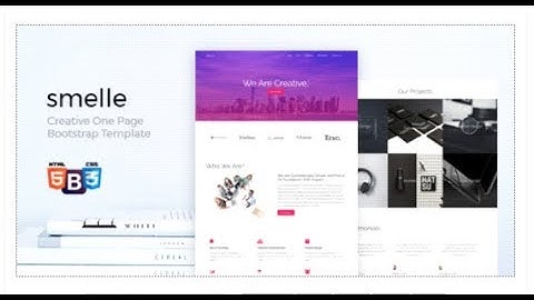smelle - Creative One Page Bootstrap Template | Themeforest Download