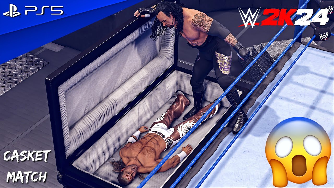WWE 2K24 Shawn Michaels vs. The Undertaker Casket Match at