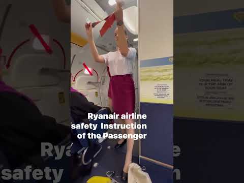 RyanAir Airline Safety  Instruction of the Passenger