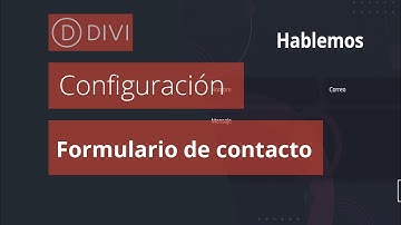 Como configurar el Formulario de Contacto Divi Builder