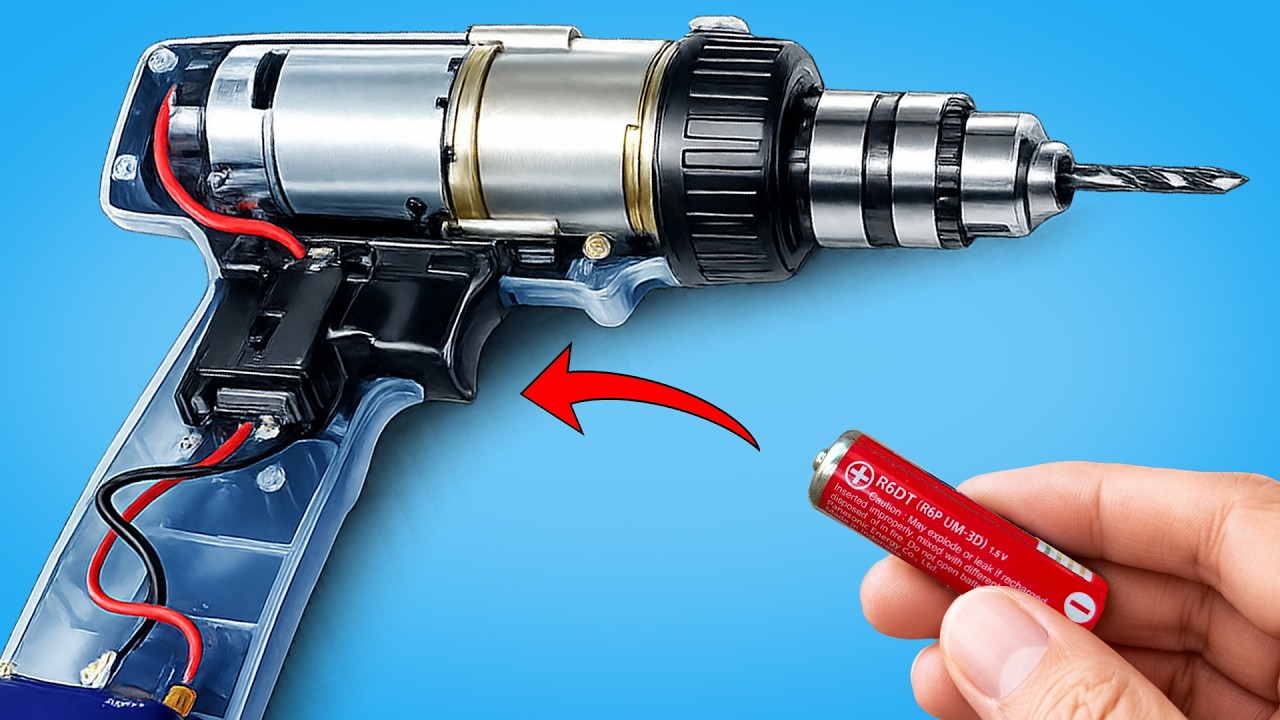 🔋Never buy drill batteries again!! How to repair a drill battery with 1.5V battery