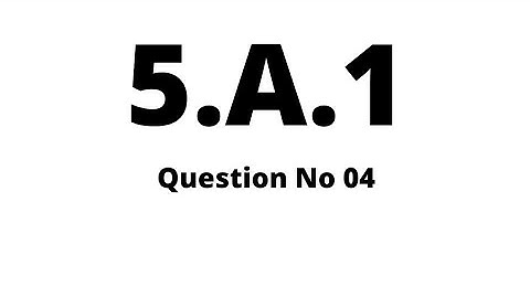 B.com part 1 business statistics and mathematics 5.A.1 Question no 4