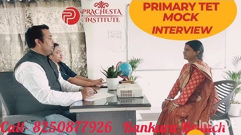 🔥How to Crack Primary TET Interview?#prachesta_institute #PRIMARY_TET_MOCK_Interview2023 #SUMIT_SIR