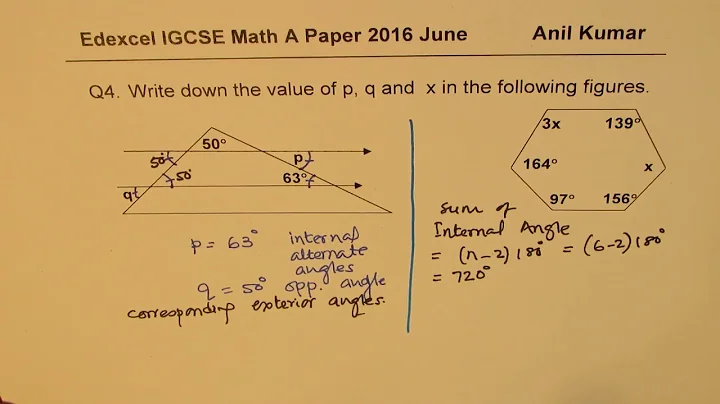 Edexcel IGCSE Math Complete Solution 2016 June