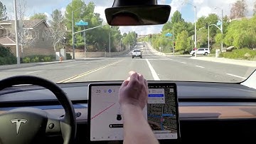 Model 3 - Beta FSD - Test loop 1 - 2020.48.35.6 - 22 January 2021