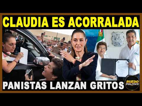 FILTRARON LA AGENDA DE LA PRESIDENTA A LOS PANISTAS, ACARREADOS RODEAN SU ESPACIO PERSONAL!