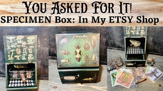 SOLD! THANK YOU! You Asked for it! Upcycled Specimen Box now listed in my Etsy Shop! Thank you all!