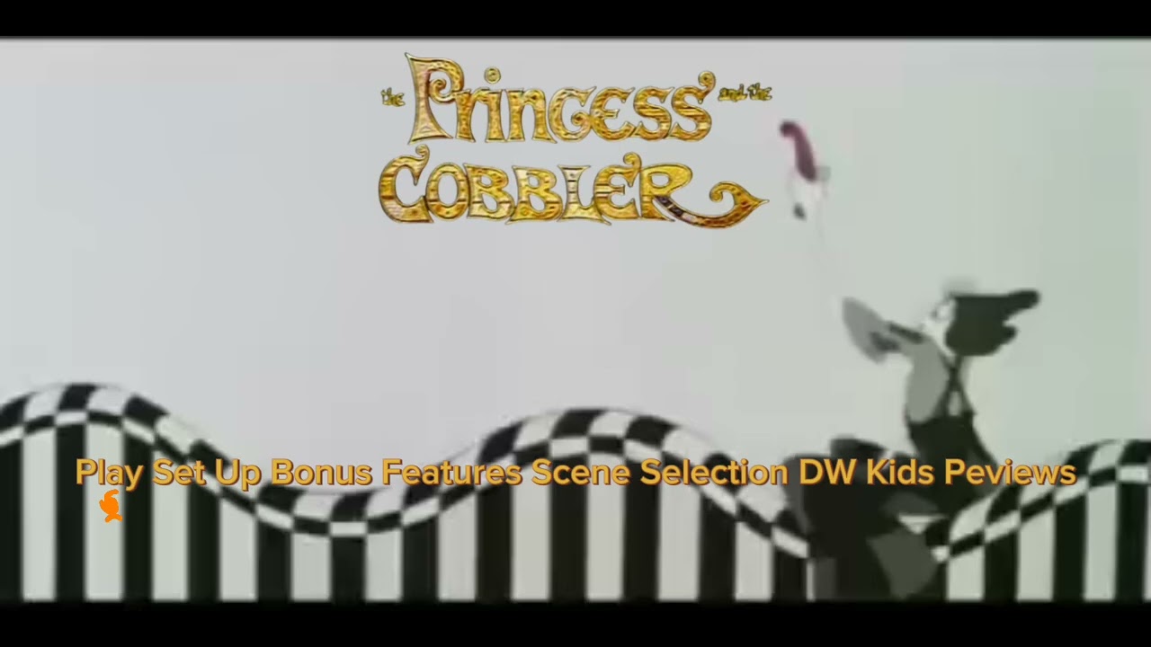 The princess and the cobbler (1993) DVD menu YouTube