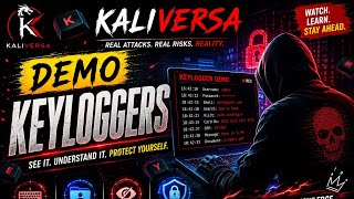 Keyloggers Demo | How Keystrokes Are Captured | Kaliversa