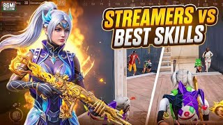 Streamers vs BEST SKILLS 🔥 Fastest 1v4 Clutches I BGMI