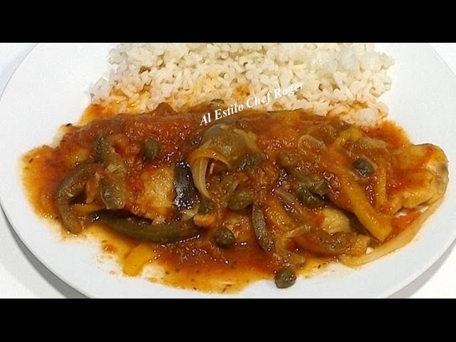 PESCADO A LA VERACRUZANA, Receta #398, filete de pescado | Chef Roger Oficial