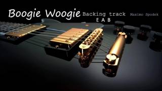 Video thumbnail of "BOOGIE WOOGIE BACKING TRACK IN E FOR PRACTICE, PERFORM AND IMPROVISE WITH THE PIANO GUITAR SAXOPHONE"