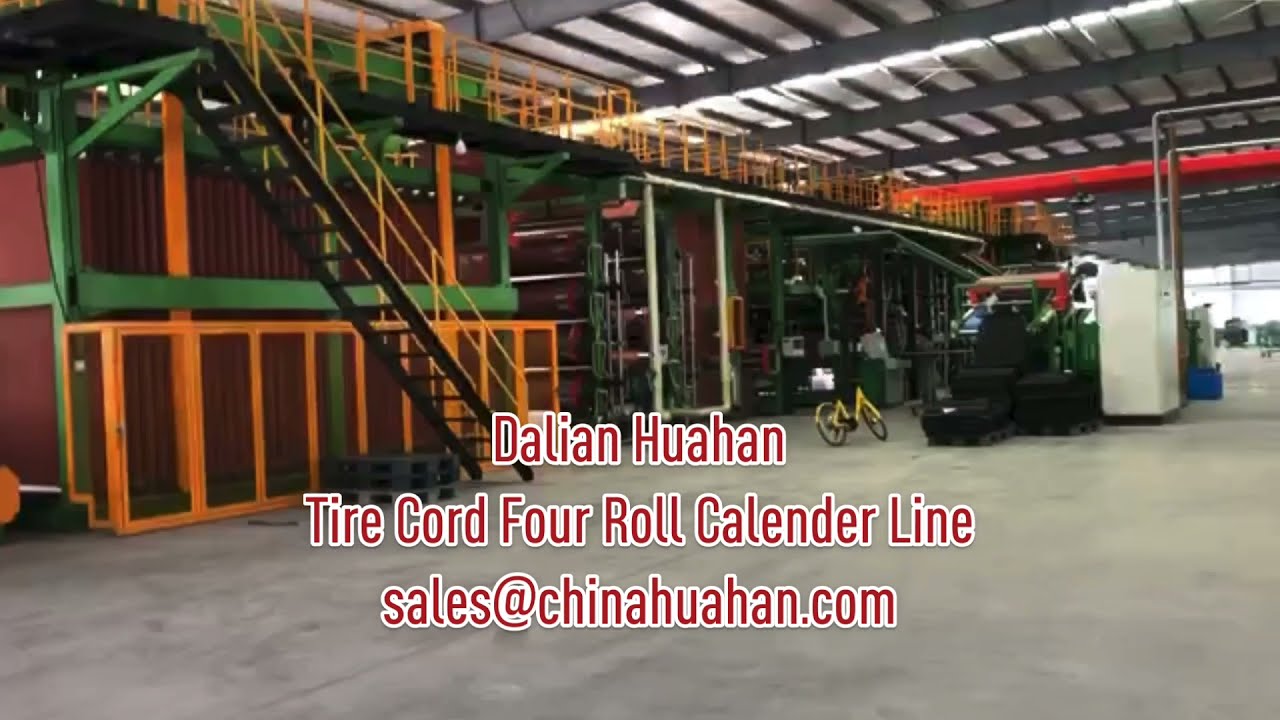 Tire cord four roll calender line