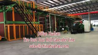 Tire cord four roll calender line