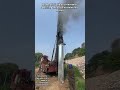 Powerful Diesel Hammer Driving Steel Foundation Piles
