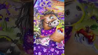 Coloriage diddle à l’aquarelle 🌸 #coloriage #coloring #art #aquarelle #watercolor #pourtoi