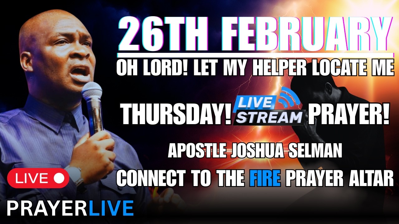 OH LORD! LET MY HELPERS LOCATE ME ON TIME🔥| APOSTLE JOSHUA SELMAN #apostlejoshuaselman #prayer #God