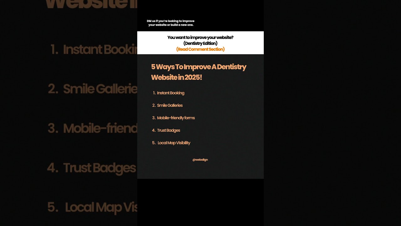 5 Ways To Improve A Dentistry Website in 2025! 