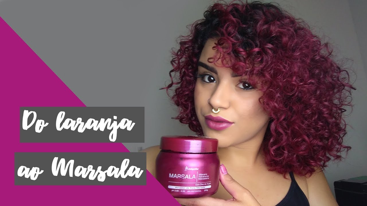 Do laranja ao MARSALA - Máscara matizadora Mairibel