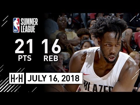 Caleb Swanigan Full Highlights vs Grizzlies (2018.07.16) NBA Summer League - 21 Pts, 16 Reb, 2 Ast