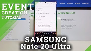 How to Add Event to Calendar in SAMSUNG Galaxy Note 20 Ultra – Add Calendar Notifications