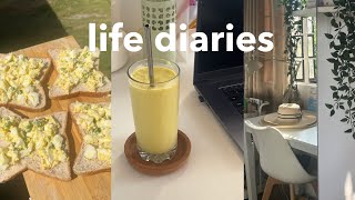 life diaries: productive vlog at home, what i eat, preparing for new semester