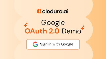 Clodura.AI - Google OAuth Demo Video