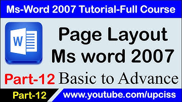 Ms Word 2007 Tutorial Part 12