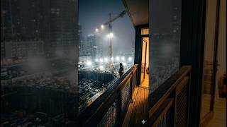 🏗️ Night Shift Power: Tower Crane Se Dekhiye Construction Ki Raat! | Sky Rider View