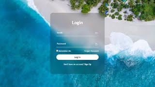 Login Page html css | Login page html css with source code