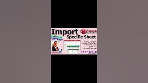 Importeer een specifiek cellenbereik uit een bepaald Excel-blad in Microsoft Access #msaccess