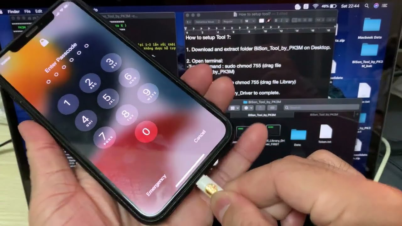Bypass Passcode Full iOS 15 - Hardware Reader... - youtube