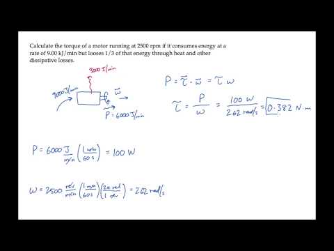 Rotational Motion: Work and Energy. Level 1, Example 2