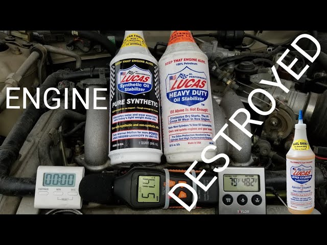 Lucas Pure Synthetic Oil Stabilizer, Engine Oil Additives
