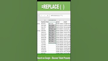 REPLACE Formula in Excel | Change Text with Excel REPLACE Function #Shorts #shortvideo