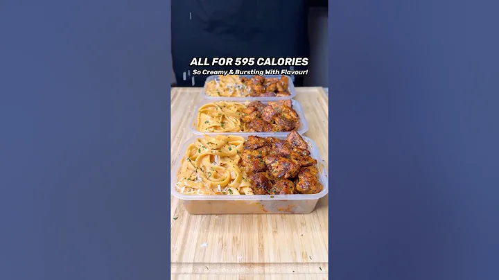 Want Delicious High Protein Meals? Try This Grilled Chicken Alfredo Pasta Meal Prep #fitness #recipe thumbnail