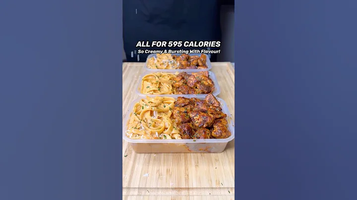 Want Delicious High Protein Meals? Try This Grilled Chicken Alfredo Pasta Meal Prep #fitness #recipe thumbnail