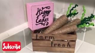 Farmhouse twine carrots DIY