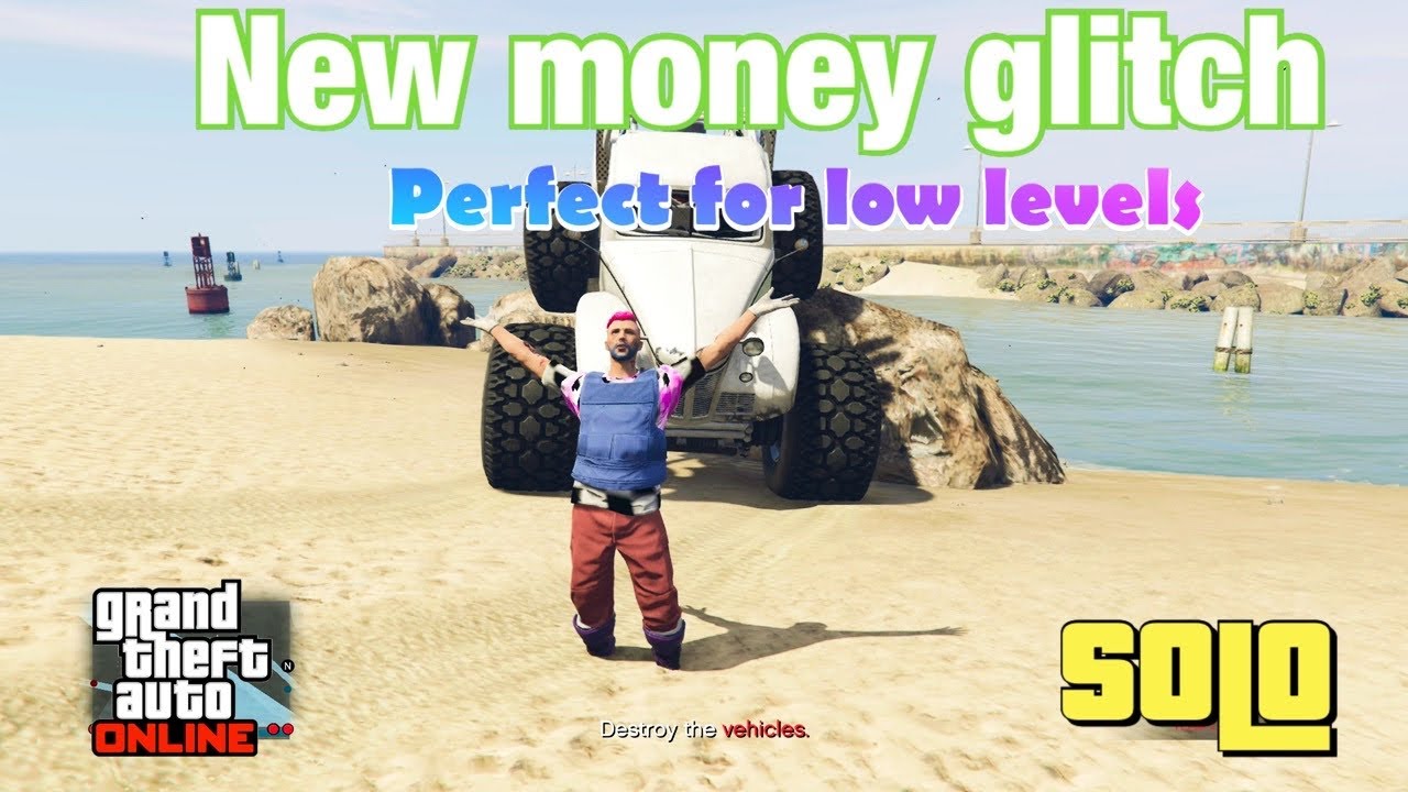 *SOLO* New money glitch for low levels ( GTA 5 online ) GOOD FOR