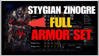 STYGIAN ZINOGRE FULL ARMOR SET! Monster Hunter World Iceborne STYGIAN ZINOGRE FULL ARMOR SET! Monster Hunter World Iceborne