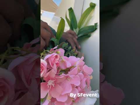 شوف كيف ركب الورد تنسيق كوشة حطوبه كوش افراح كوشه كوشة خطوبه 