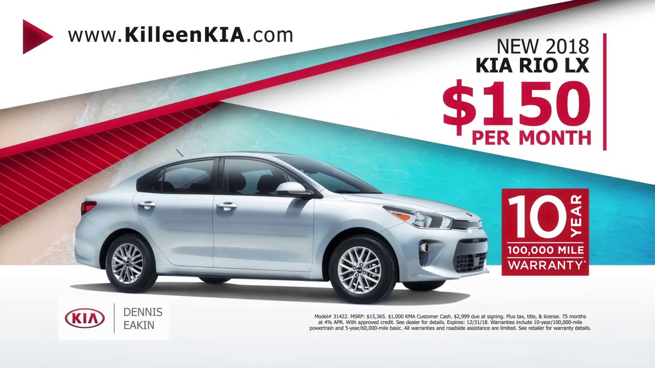 New Kia Only 150 Per Month Dennis Eakin Kia Killeen Tx Youtube