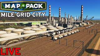 Building An Oil Loading Depot In Cities 1! | Mile Grid City Livestream