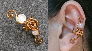 Rose earcuff - simple and clean do it yourself 235 - YouTube