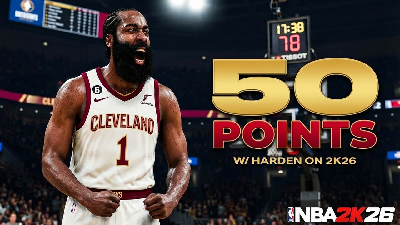 I JUST Dropped 50 Points with JAMES HARDEN in NBA 2k26?!