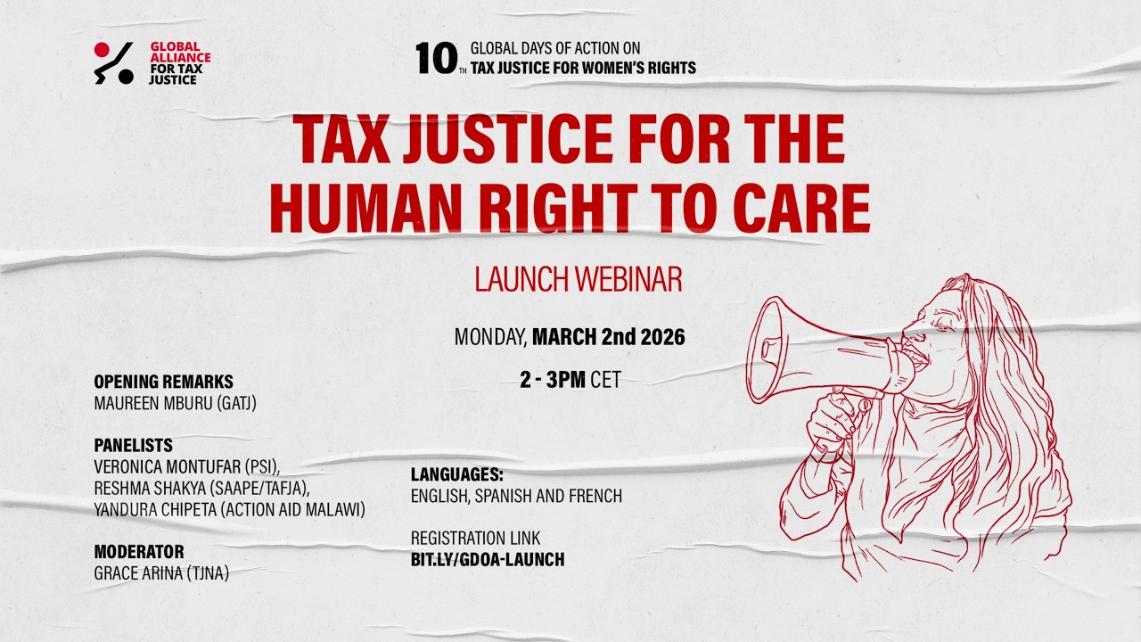 Tax justice for the human right to care