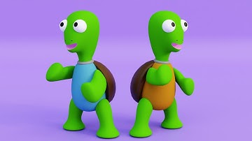 Modeling a cartoon turtle character - Blender Tutorial